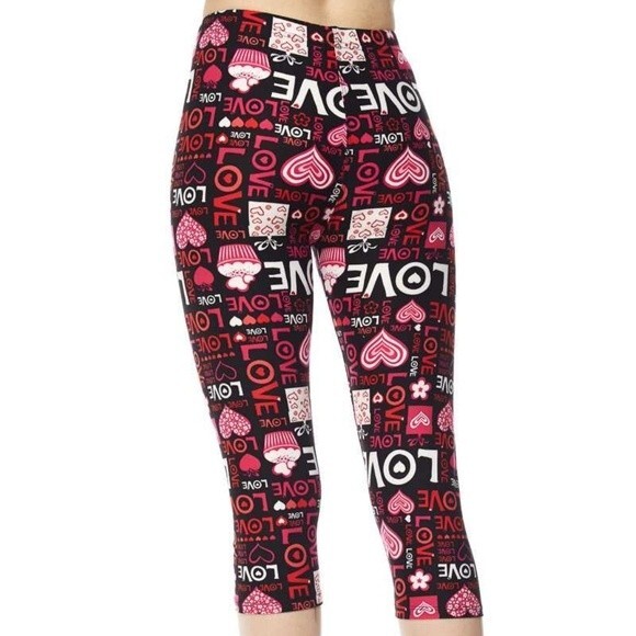 Plus Love Print Leggings - Picture 6 of 9